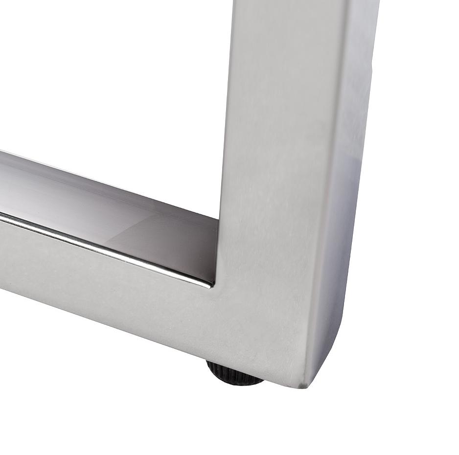 ПУФ ВЕЛЮРОВЫЙ СЕРЫЙ/ХРОМ 47ED-003BAN-SER Гарда Декор