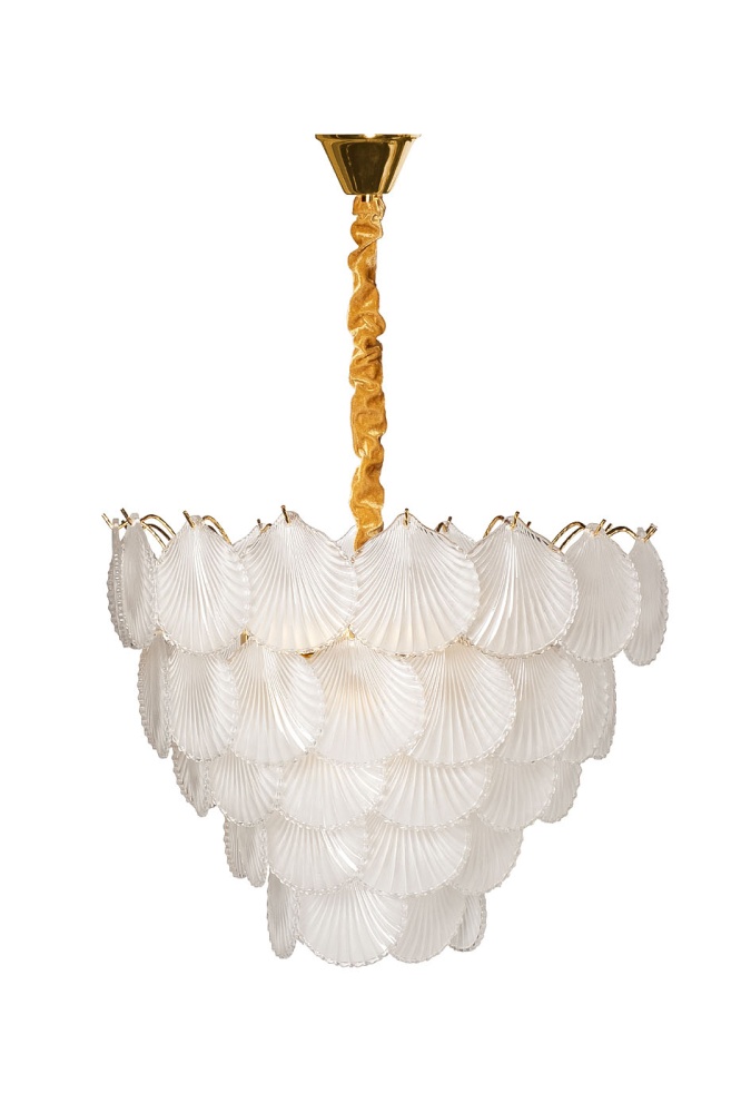 Люстра потолочная "Ракушки"  92EL-YG18516-10P