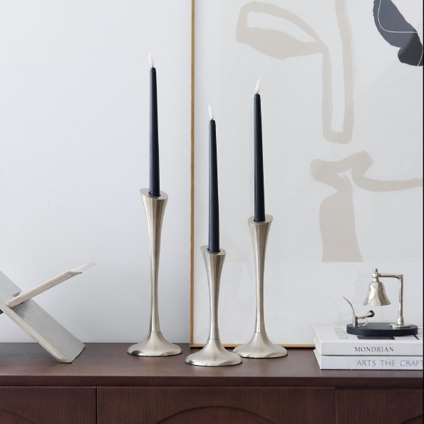 Подсвечники конус металлический