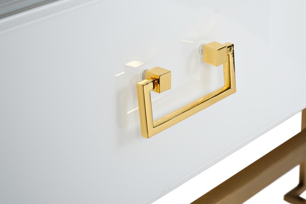 Консоль белая 2 ящика  120*42*77см